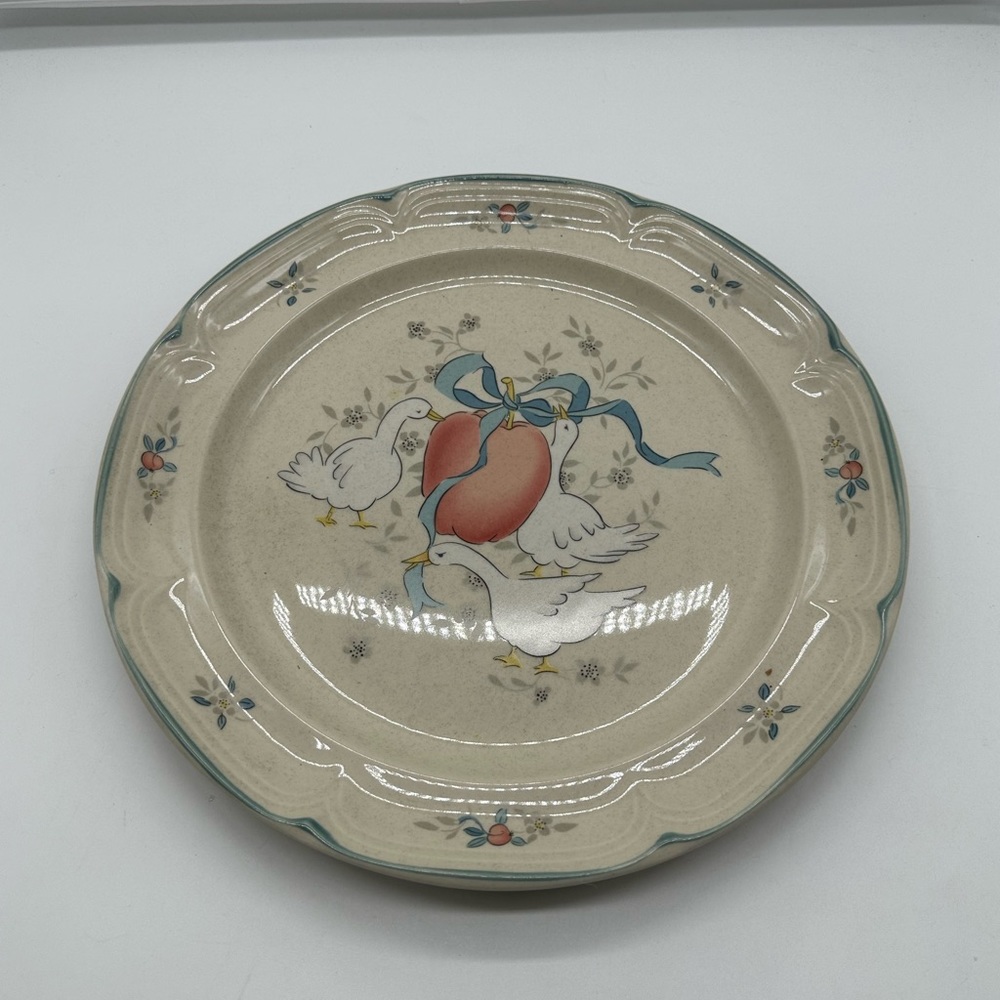 International Tableworks Marmalade Chop Plate Platter Geese Goose